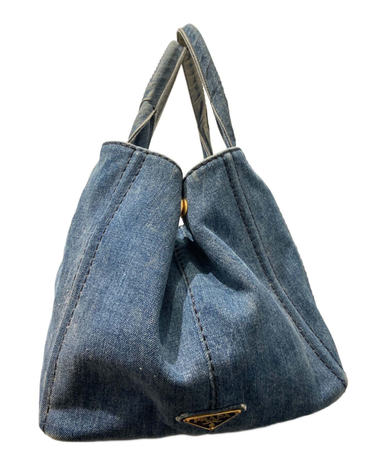 中古・古着通販】PRADA (プラダ) カナパ デニムトートバッグ