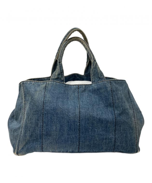 中古・古着通販】PRADA (プラダ) カナパ デニムトートバッグ