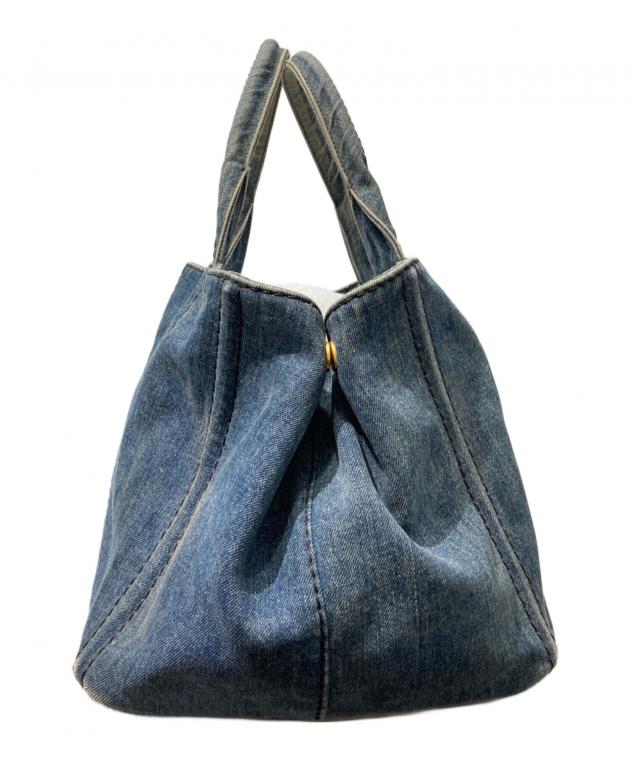 中古・古着通販】PRADA (プラダ) カナパ デニムトートバッグ