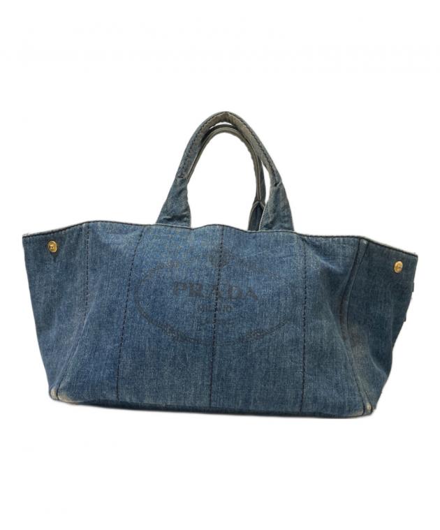 中古・古着通販】PRADA (プラダ) カナパ デニムトートバッグ