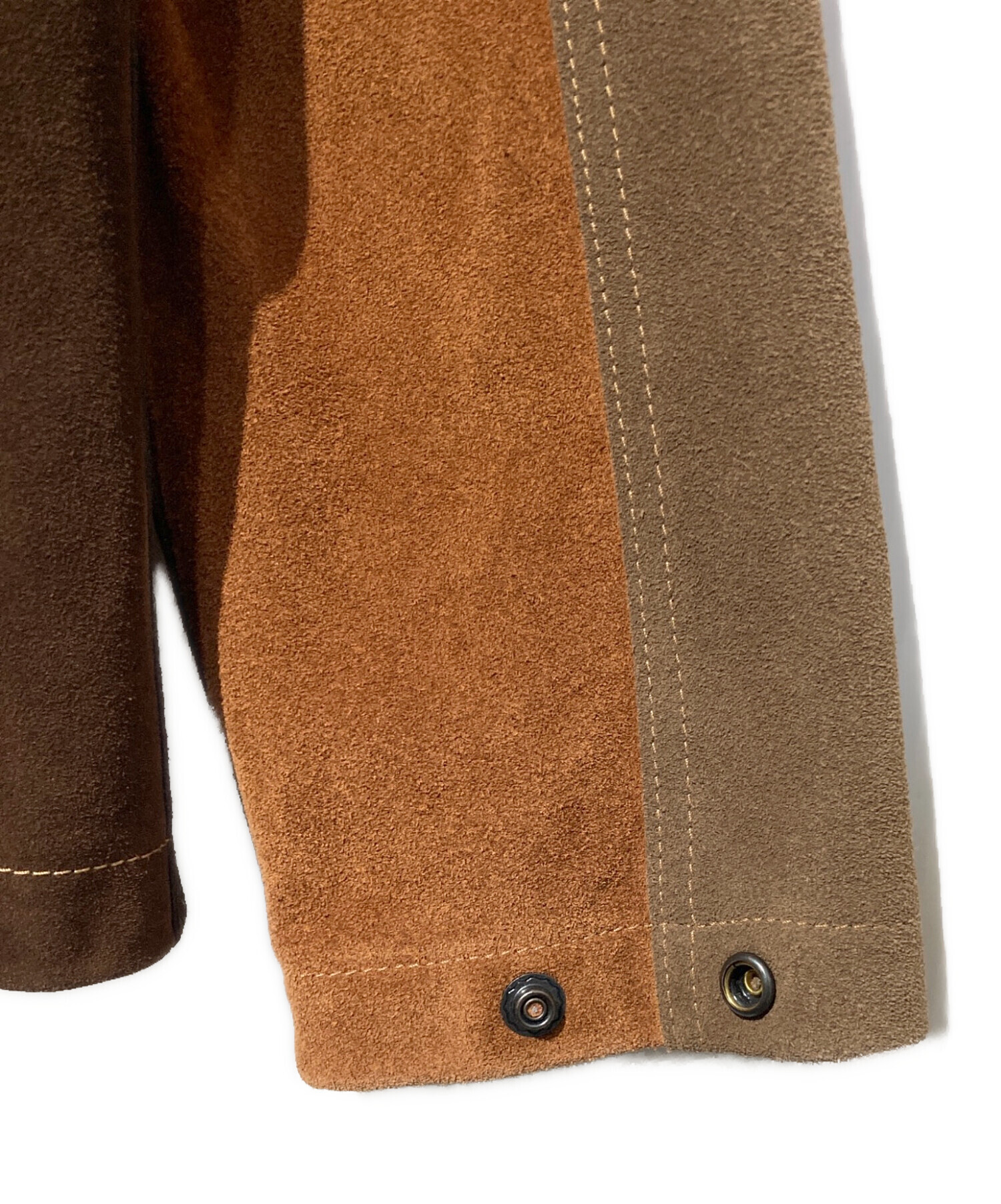 中古・古着通販】DRAKE'S (ドレイクス) パッチワーク スエード チョア