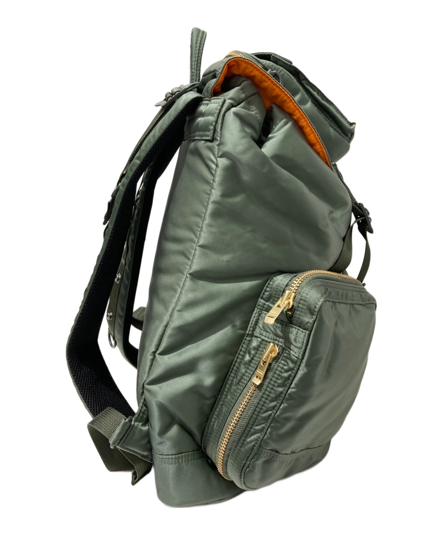 ポーター　タンカーリュック　中古　グリーン 中古・古着通販】PORTER (ポーター) TANKER RUCKSACK(L) リュック