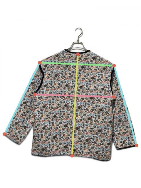 中古・古着通販】MACPHEE (マカフィー) フローラルゴブラン ノーカラー