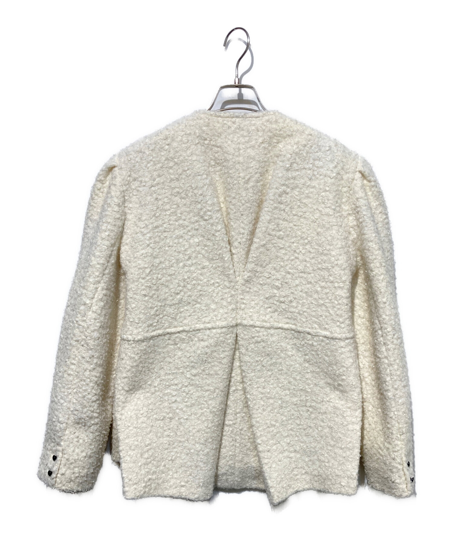 中古・古着通販】Bibiy. (ビビィ) MEGAN LAME JACKET ホワイト サイズ