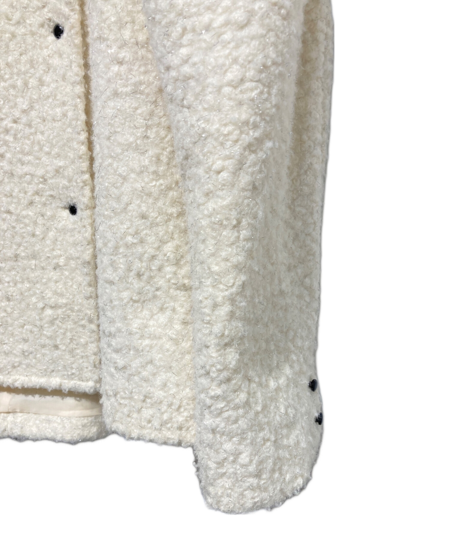 中古・古着通販】Bibiy. (ビビィ) MEGAN LAME JACKET ホワイト サイズ