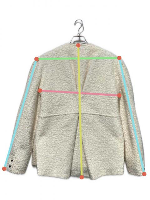 中古・古着通販】Bibiy. (ビビィ) MEGAN LAME JACKET ホワイト サイズ