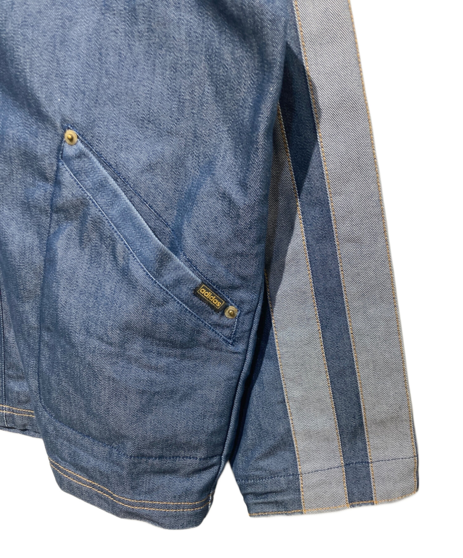 タグ付未使用品希少adidas original トラックジャケット デニム L 中古・古着通販】adidas (アディダス) 00s デニムトラックジャケット