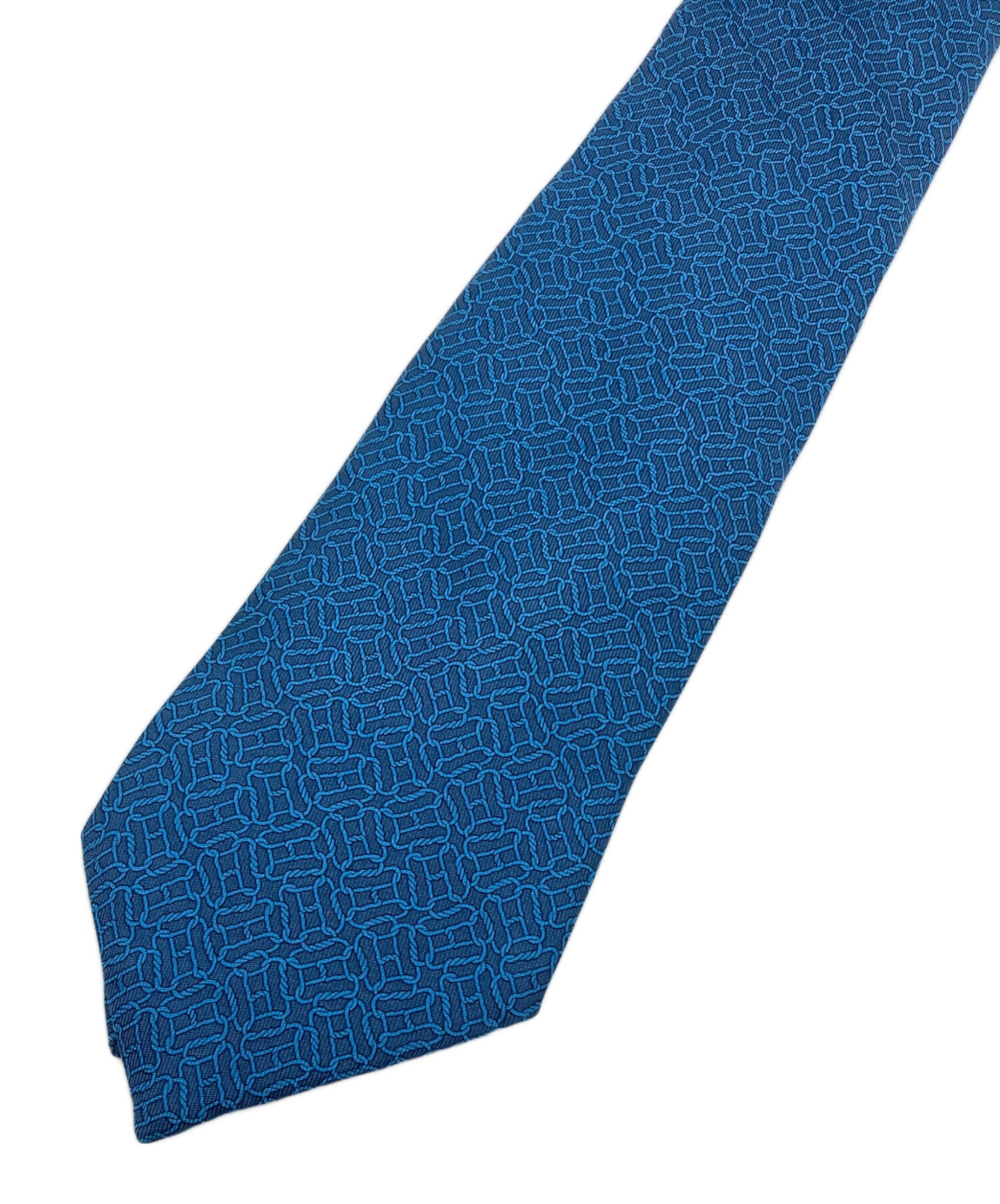 HERMES ネクタイ　ブルー 中古・古着通販】HERMES (エルメス) ネクタイ ブルー サイズ