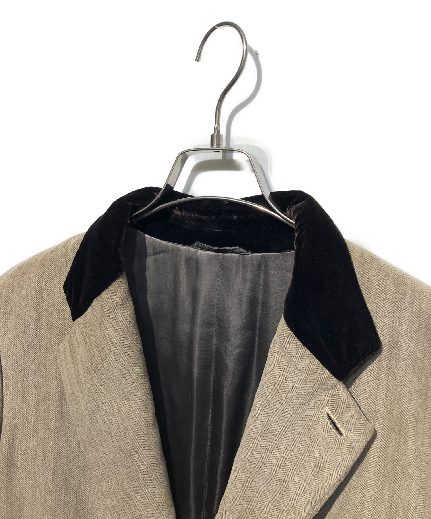 中古・古着通販】GIORGIO ARMANI (ジョルジョアルマーニ) ベロア切替