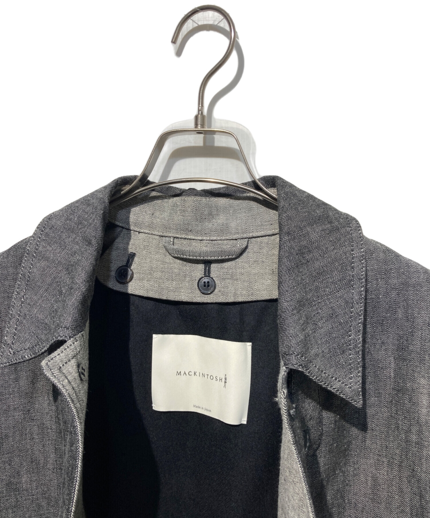 未使用✨　マッキントッシュ　ステンカラーコート　ライナー　グレー　40 中古・古着通販】MACKINTOSH (マッキントッシュ) ライナー付デニム