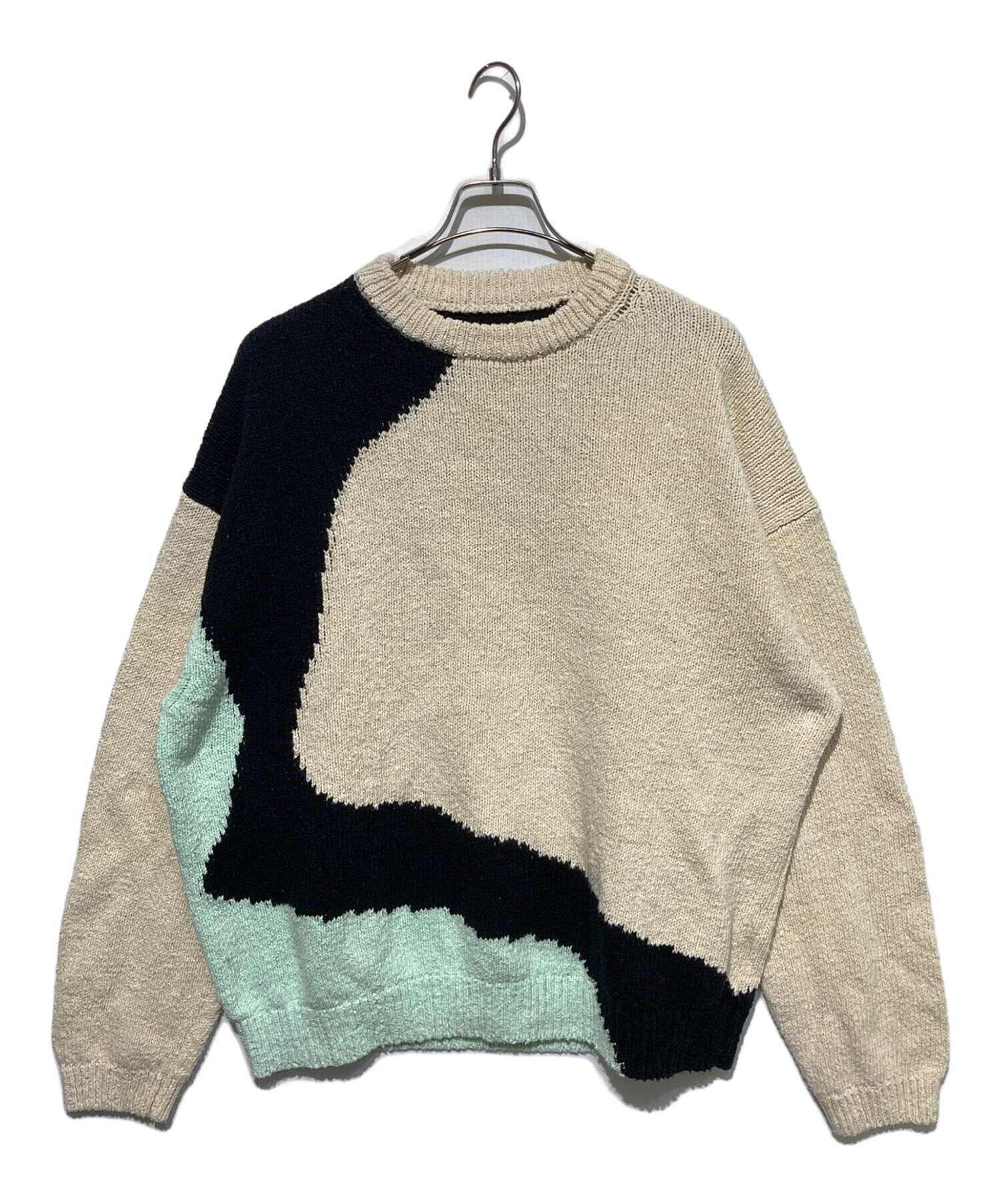 だ*て様 YOKE INTARSIA COTTON SWEATER サイズ2 YOKE INTARSIA COTTON