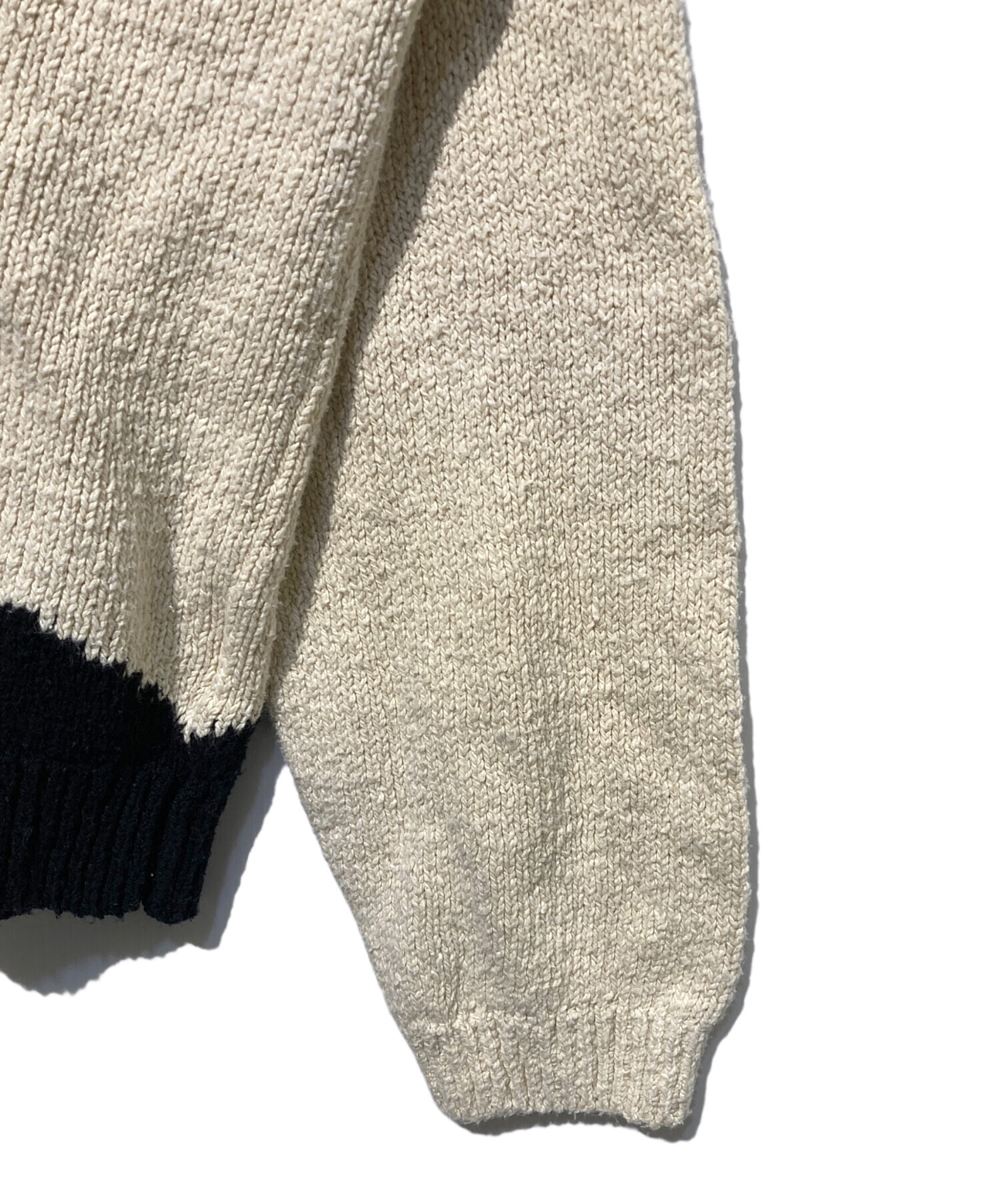 中古・古着通販】YOKE (ヨーク) INTARSIA COTTON SWEATER アイボリー