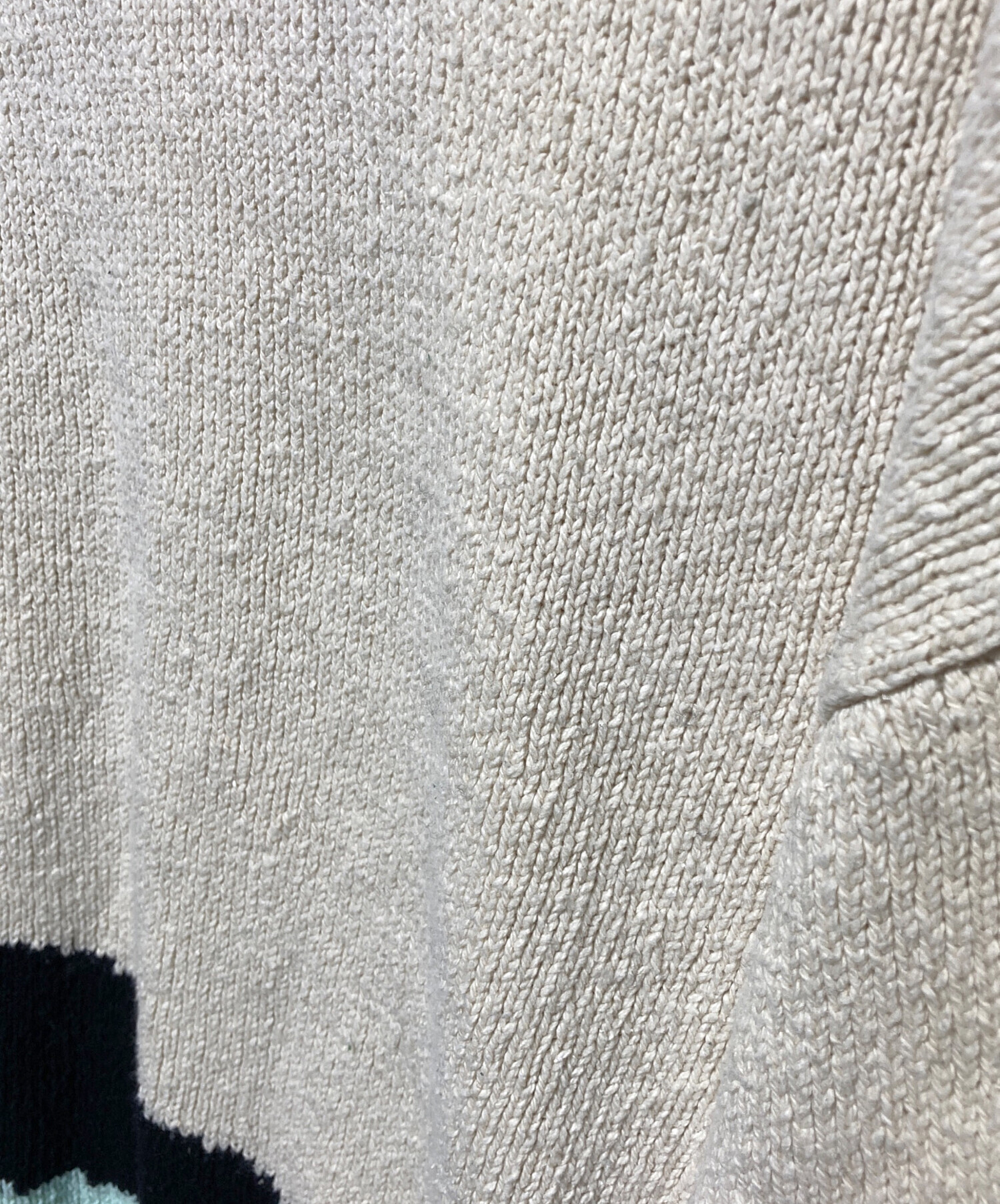 中古・古着通販】YOKE (ヨーク) INTARSIA COTTON SWEATER アイボリー