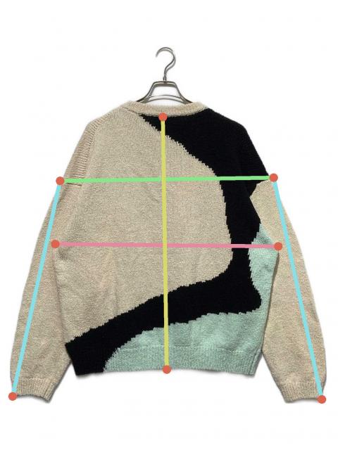 中古・古着通販】YOKE (ヨーク) INTARSIA COTTON SWEATER アイボリー