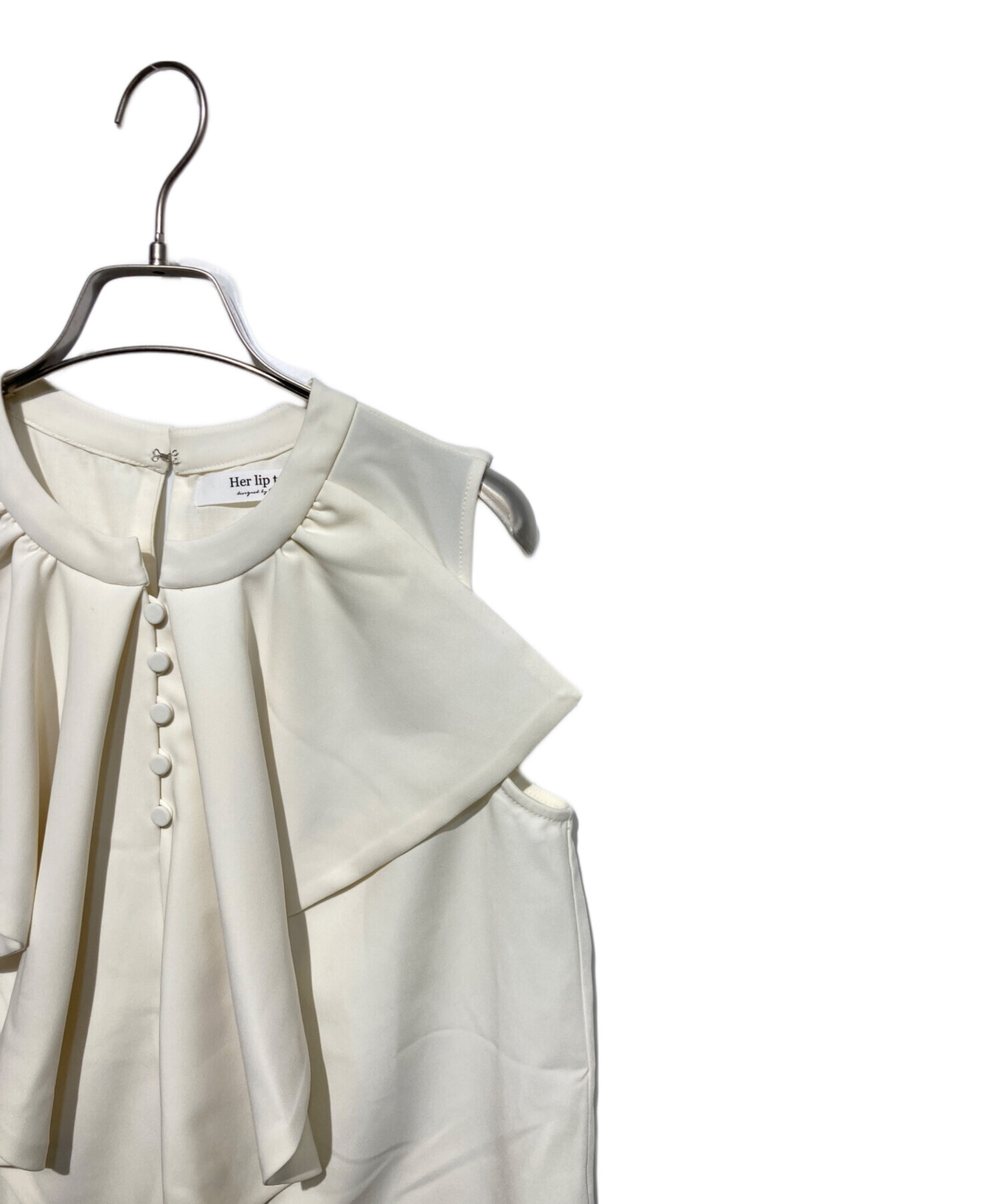 シャツ+ブラウス(半袖+袖なし) herlipto Fleurine Ruffle Blouse Fleurine Ruffle Blouse（シャツ/ブラウス）｜Her lip to（ハーリップ