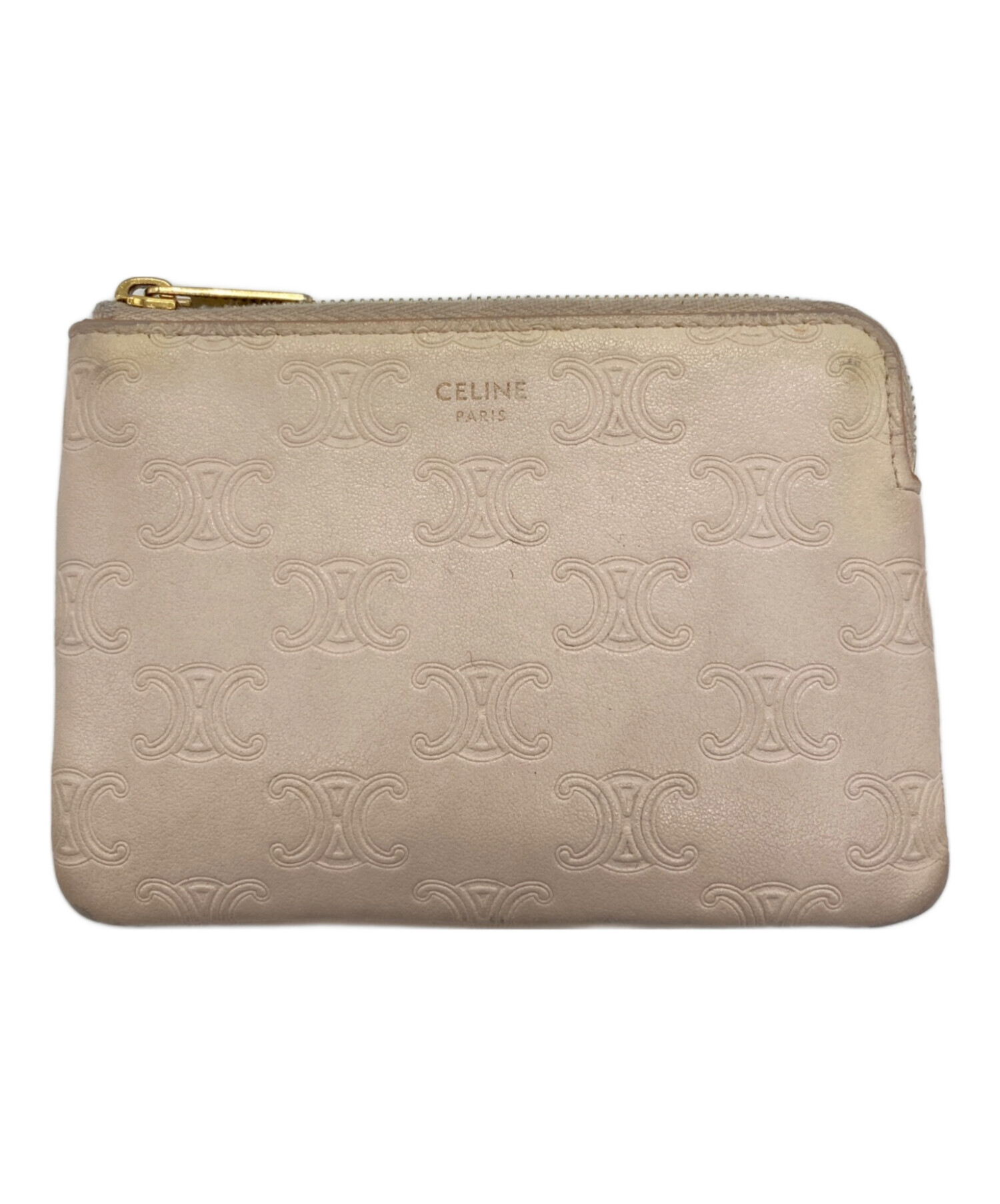 中古・古着通販】CELINE (セリーヌ) トリオンフ コインケース ピンク 