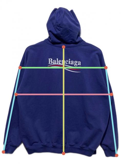 balenciaga パーカー　XS 25日まで値下げ中 中古・古着通販】BALENCIAGA (バレンシアガ) プルオーバーパーカー
