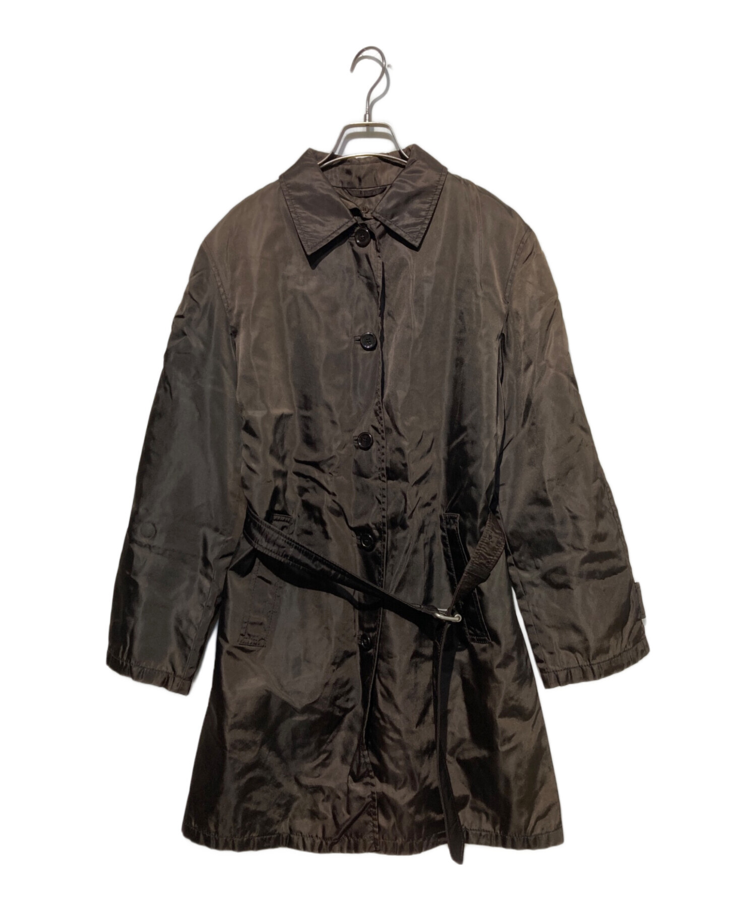 中古・古着通販】PRADA (プラダ) オールド ベルテッドナイロンコート