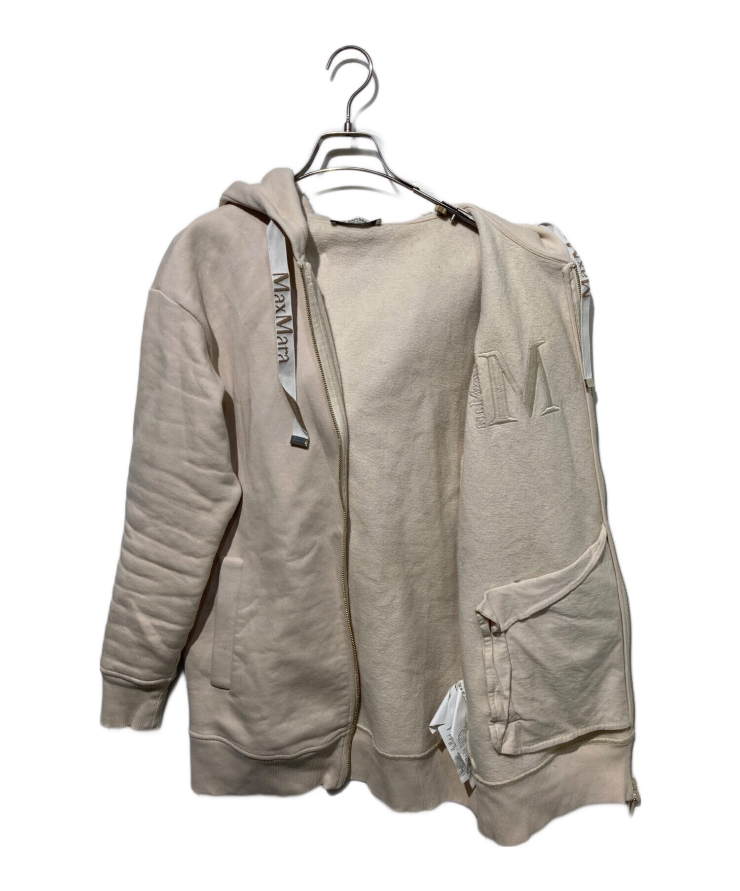 S Max Mara FIANCO ジャージー ロゴ トップス ベージュ 新品！ Max Mara（マックスマーラ） S Max Mara エス トップス スウェット
