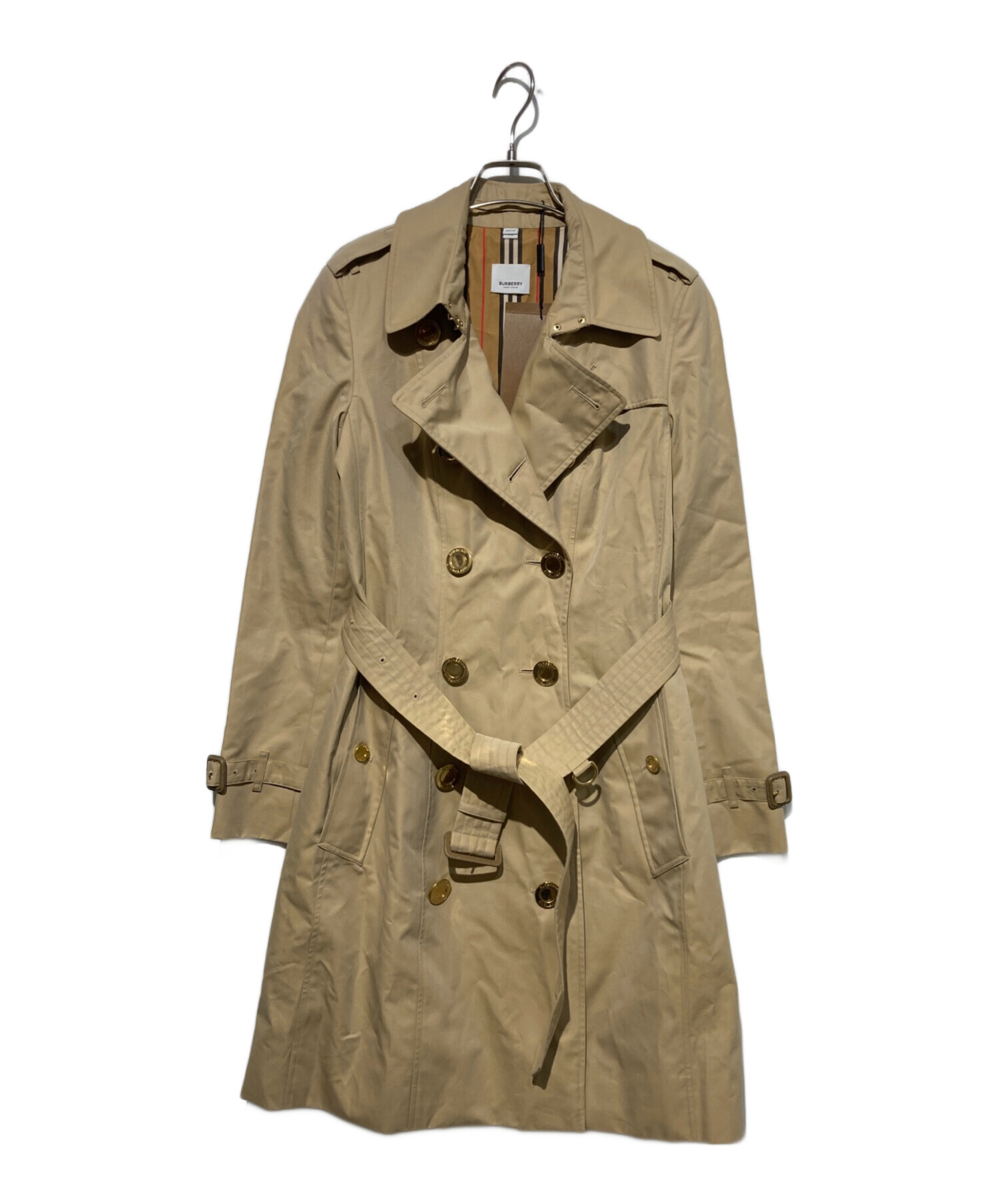 BURBERRY トレンチコート ベージュ　S~Mサイズ相当 中古・古着通販】BURBERRY (バーバリー) トレンチコート ベージュ