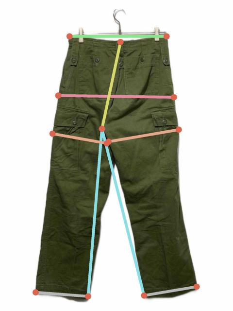中古・古着通販】USED (ユーズド) カーゴパンツ オリーブ サイズ:69