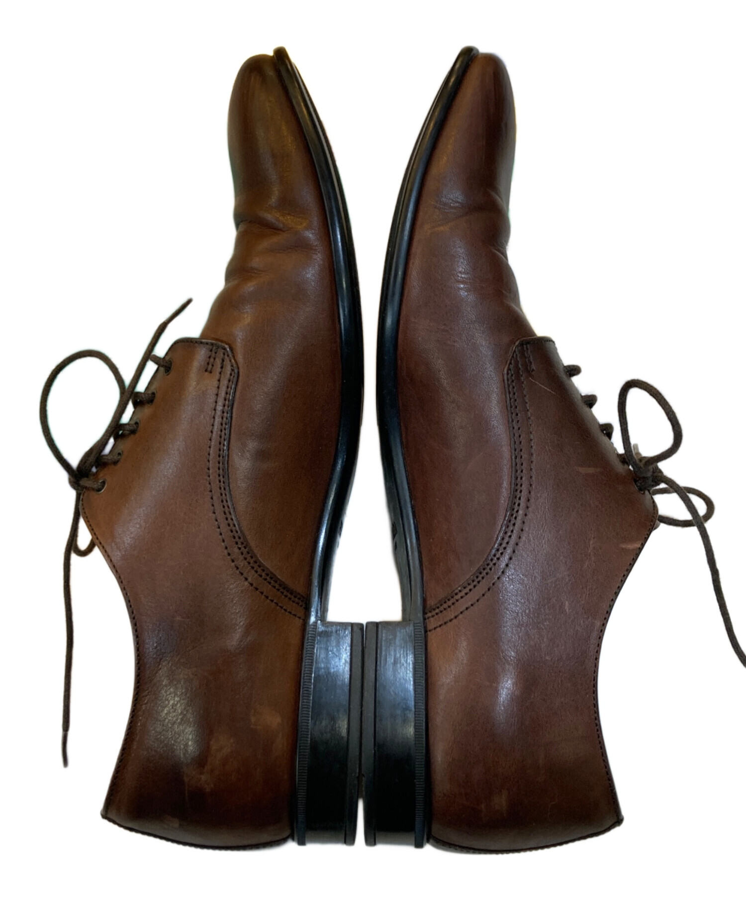 中古・古着通販】PRADA (プラダ) レザーシューズ ブラウン サイズ:73