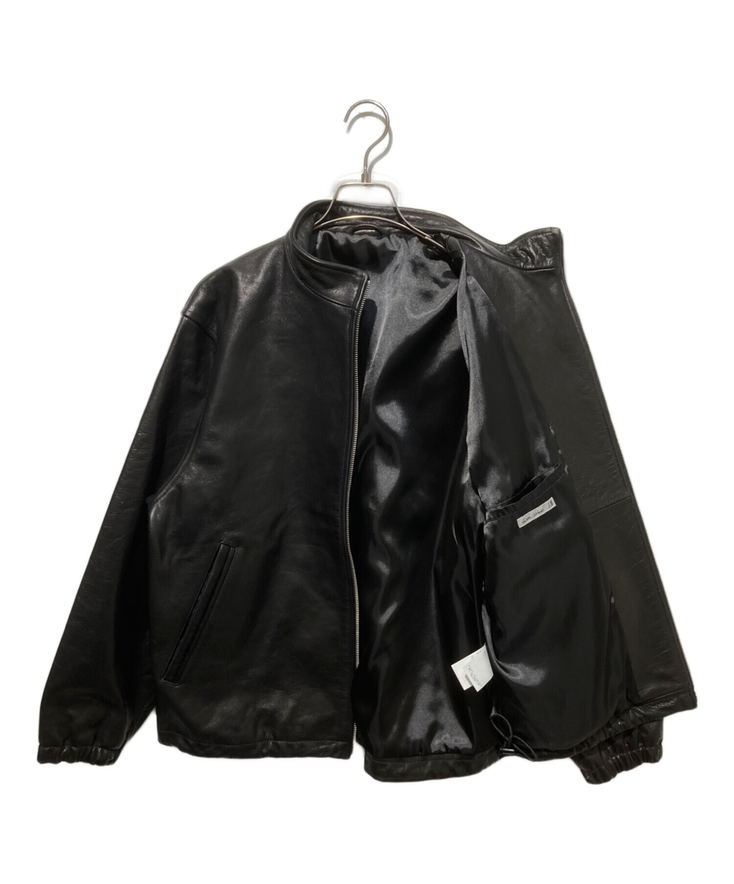 中古・古着通販】SSZ (エスエスズィー) LEATHER BLOUSON ブラック
