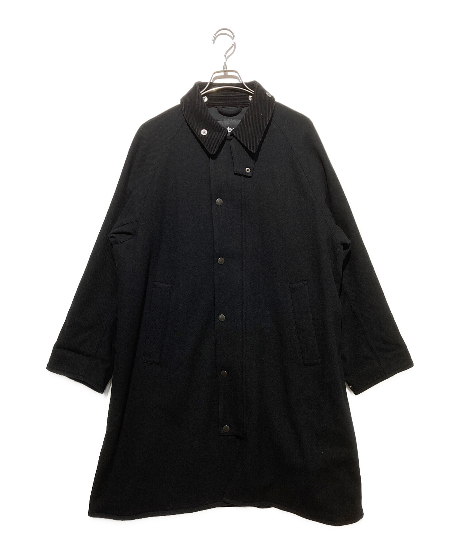 【新品・未使用】バブアー エクスモア ブラック サイズ40 中古・古着通販】Barbour (バブアー) EXMOOR ウール ミドル レングス