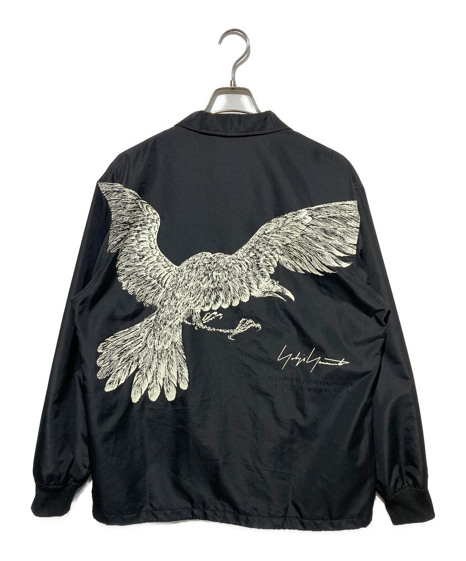 ヨウジ ヤマモト New Era CROW PRINT コーチジャケット　鷲 中古・古着通販】Yohji Yamamoto pour homme (ヨウジヤマモト