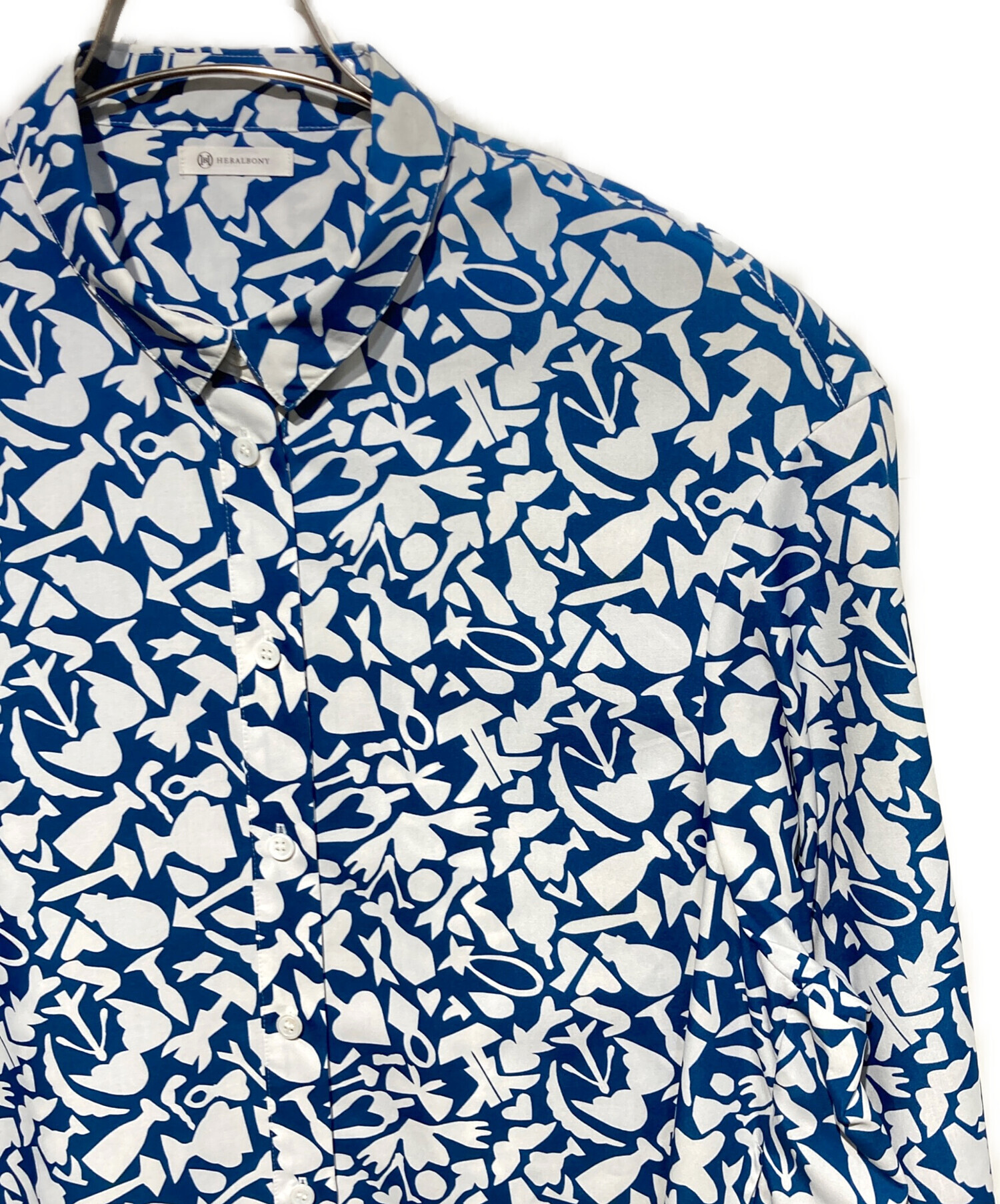 中古・古着通販】HERALBONY (ヘラルボニー) シャツワンピース「アオの