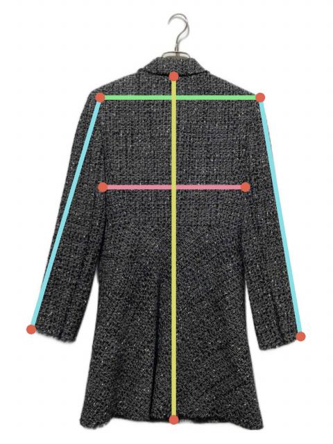 中古・古着通販】theory (セオリー) ツイードダブルチェスターコート