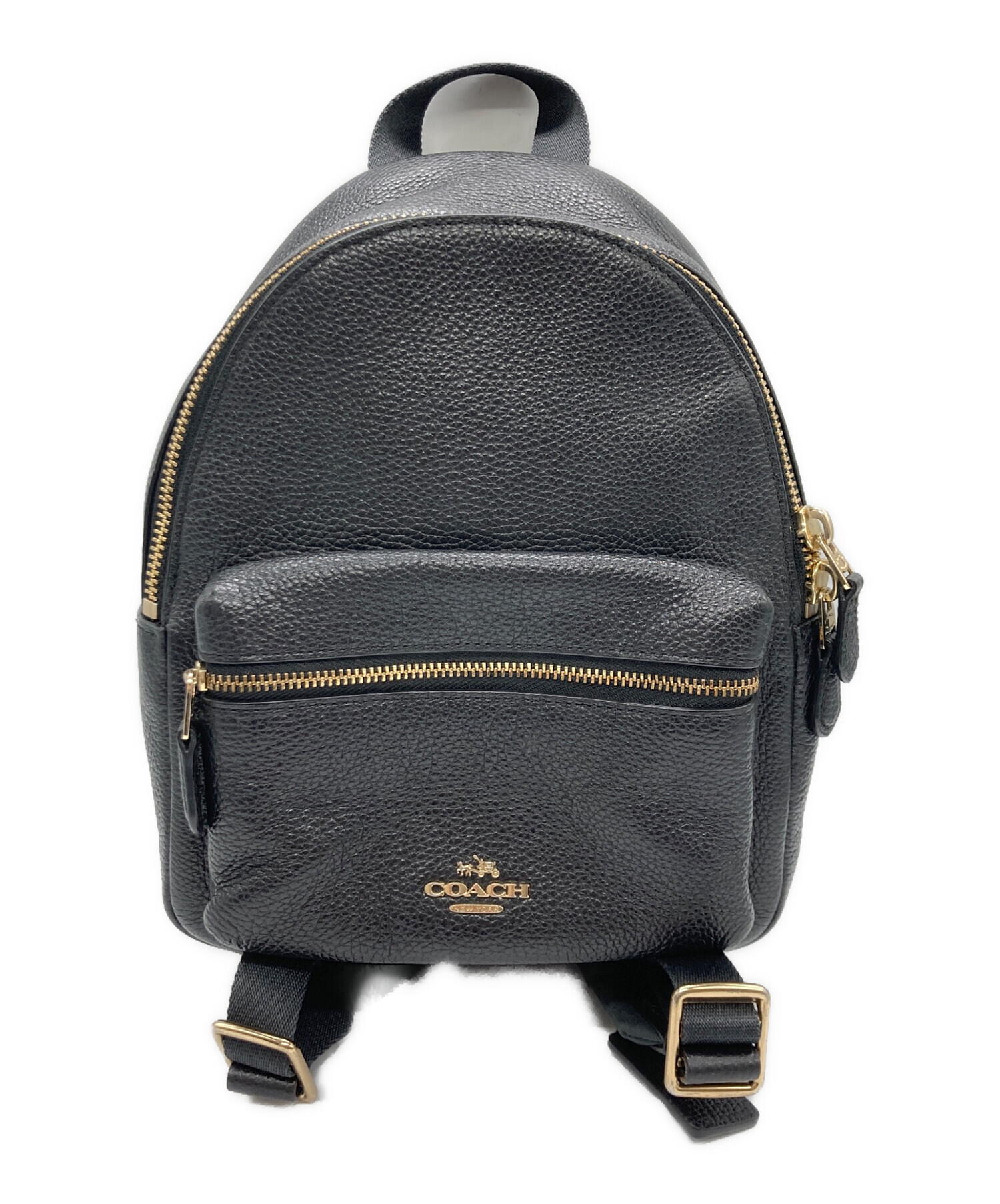 未使用級　COACH ペブルドレザー ミニ ビリー バックパック リュック 中古・古着通販】COACH (コーチ) チャーリー ペブルドレザー ミニ
