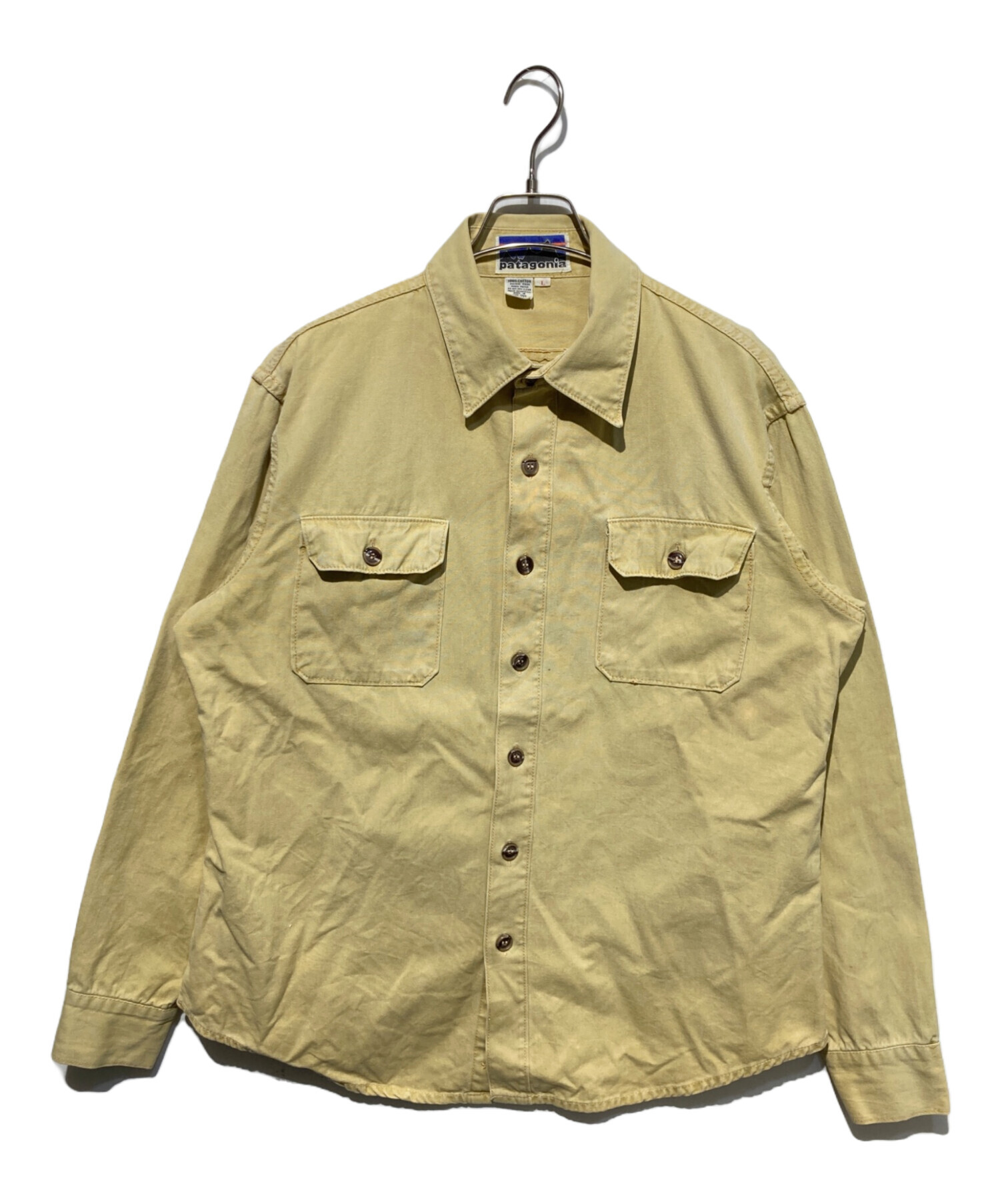 patagonia VINTAGE patagonia パタゴニア ワークシャツ デカタグ 