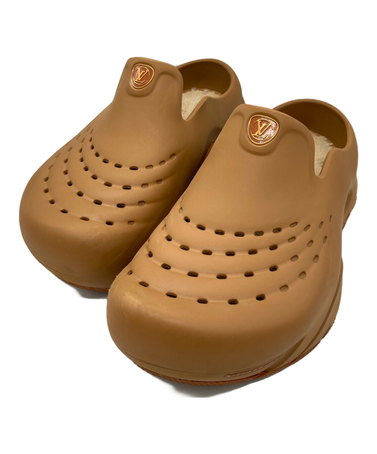 LOUIS VUITTON ブラウン サンダル 中古・古着通販】LOUIS VUITTON (ルイ ヴィトン) LVシャークサンダル