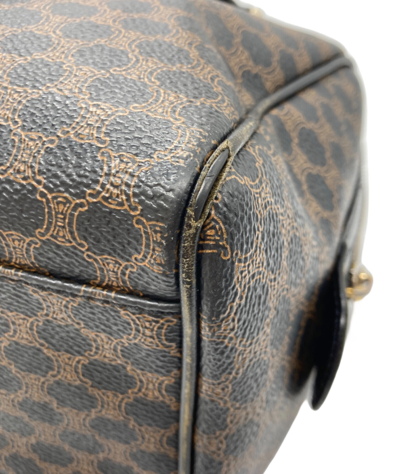 中古・古着通販】CELINE (セリーヌ) マカダム柄ミニボストンバッグ