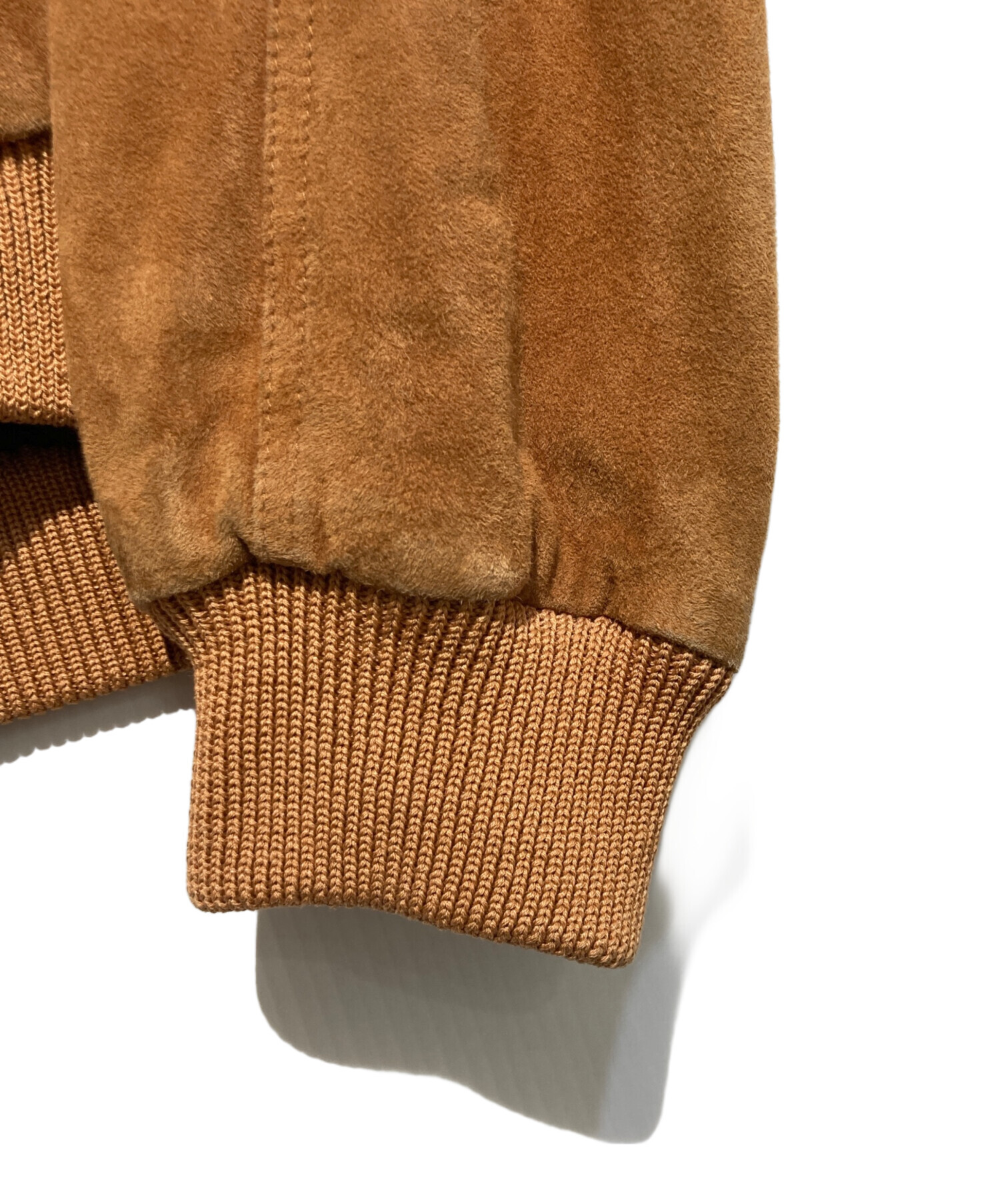 中古・古着通販】GUCCI (グッチ) スエードカーディガン ブラウン