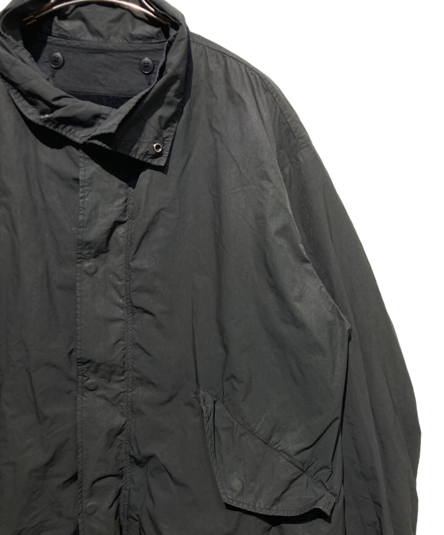 中古・古着通販】ATON (エイトン) ショートモッズブルゾン ブラック