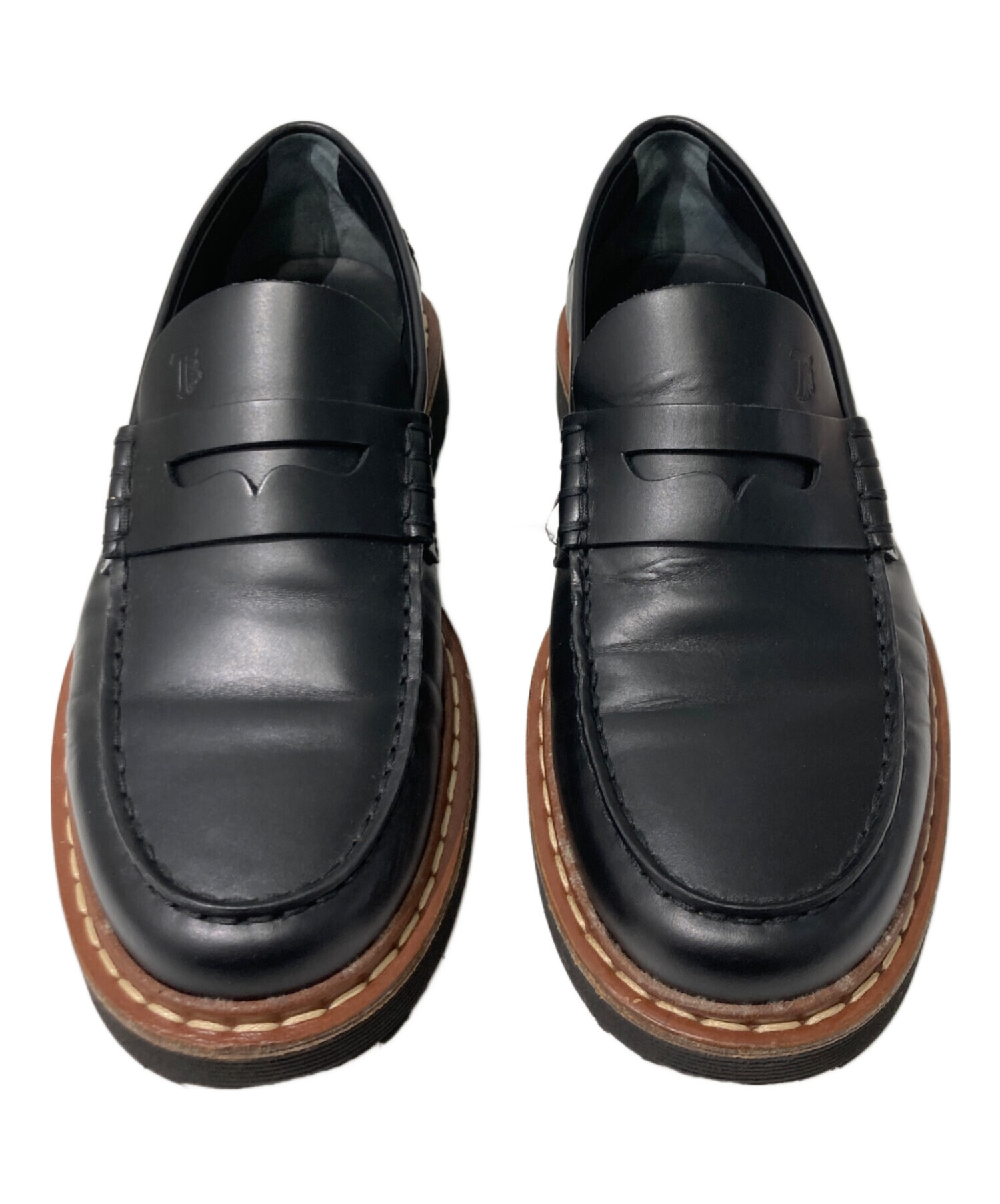 中古・古着通販】TOD'S (トッズ) ペニーローファー ブラック サイズ:6