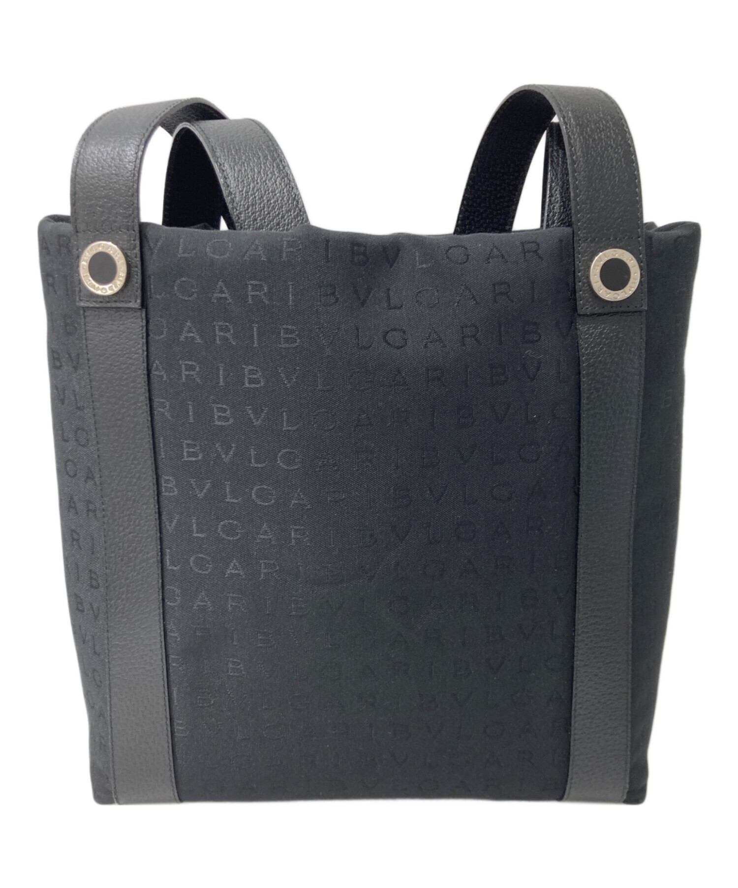 中古・古着通販】BVLGARI (ブルガリ) ロゴマニアトートバッグ ブラック