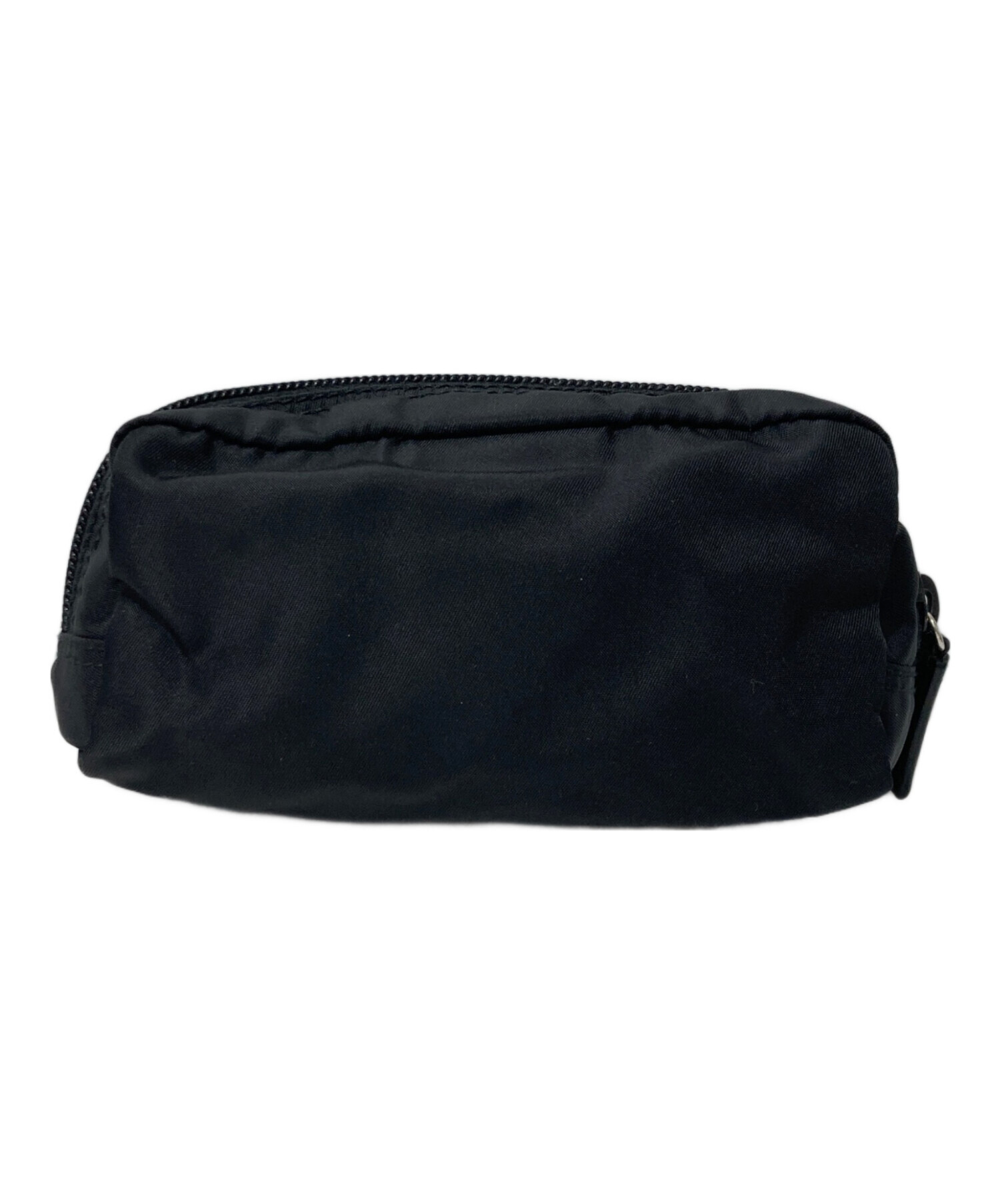 美品⭐︎PRADA ブラック ナイロン ポーチ 中古・古着通販】PRADA (プラダ) ナイロンポーチ ブラック｜ブランド