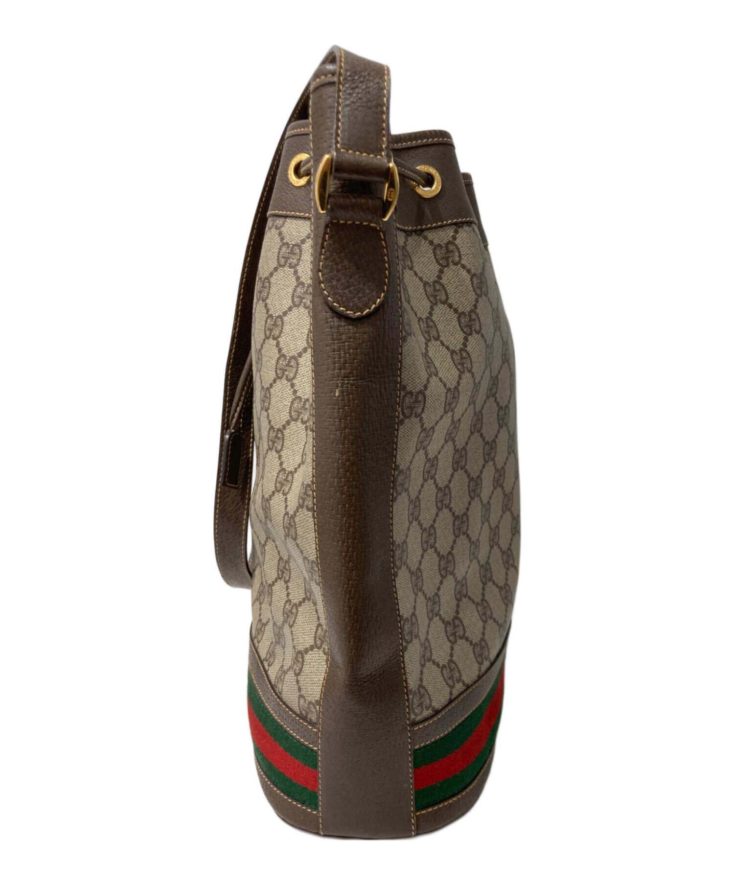 中古・古着通販】GUCCI (グッチ) オールド巾着ワンショルダーバッグ