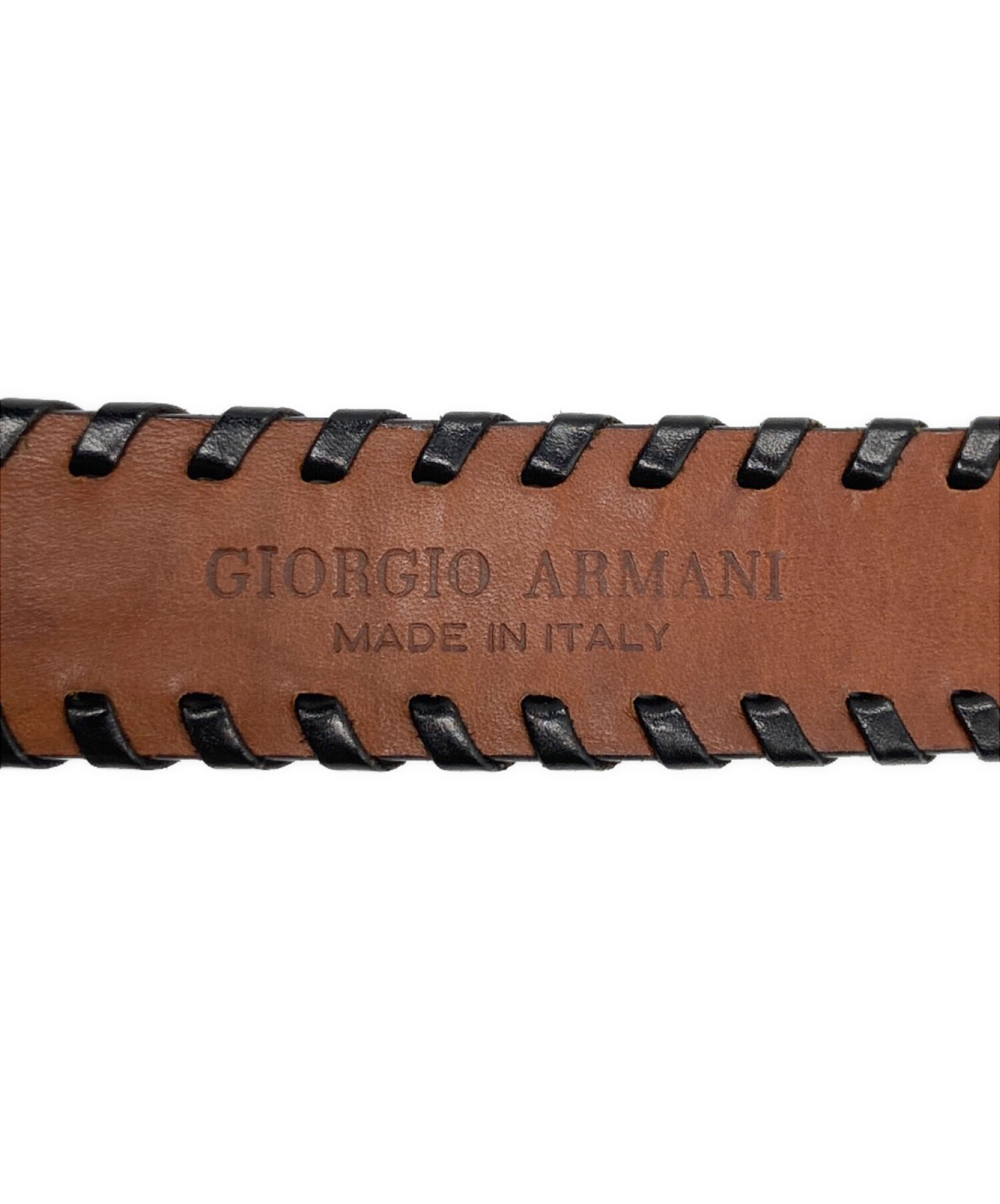 中古・古着通販】GIORGIO ARMANI (ジョルジョアルマーニ) レザーベルト