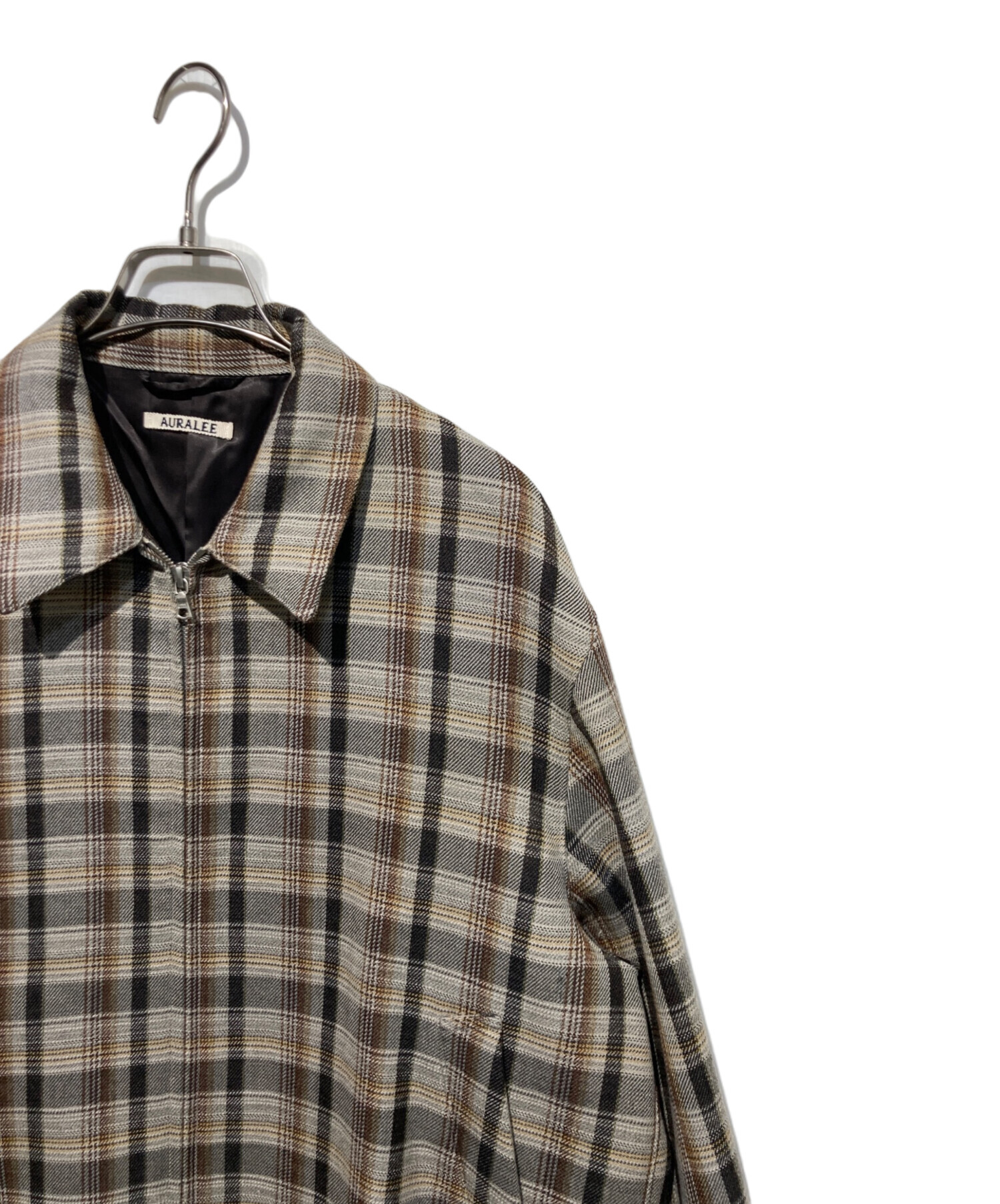 新品 AURALEE DOUBLE FACE CHECK ZIP BLOUSON 【公式通販】