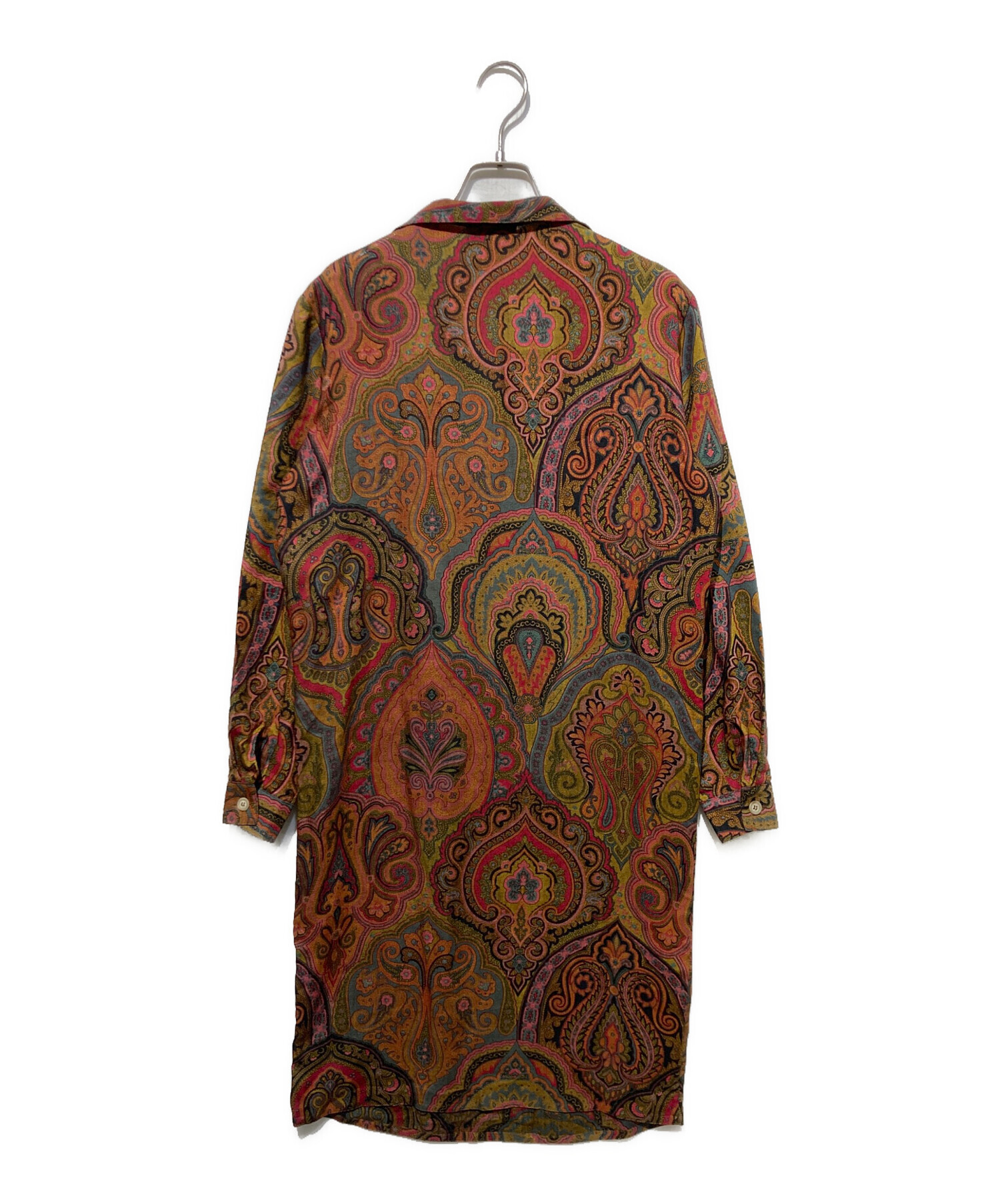 中古・古着通販】ETRO (エトロ) ペイズリー柄ワンピース ブラウン 