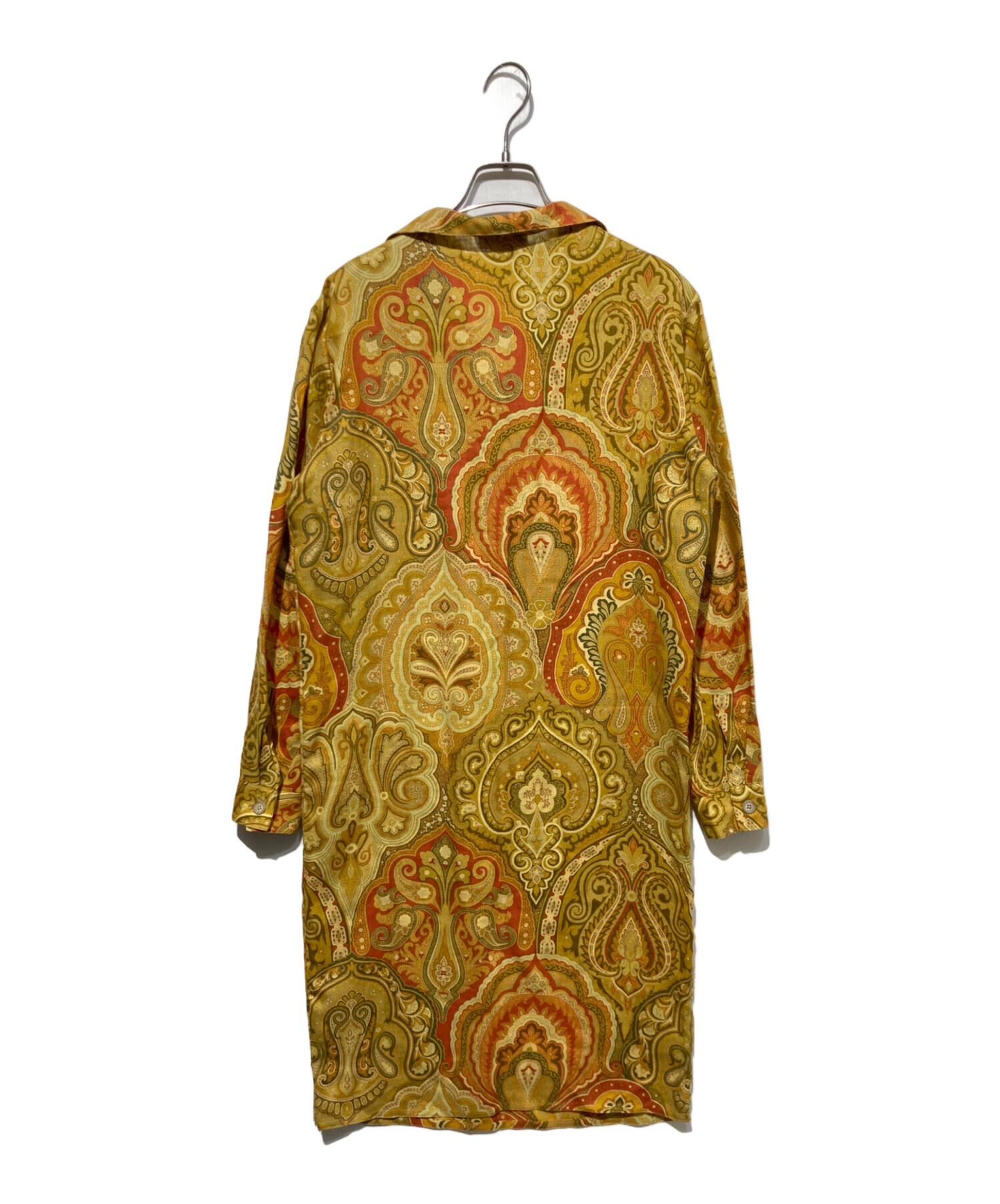 中古・古着通販】ETRO (エトロ) ペイズリー柄ワンピース イエロー