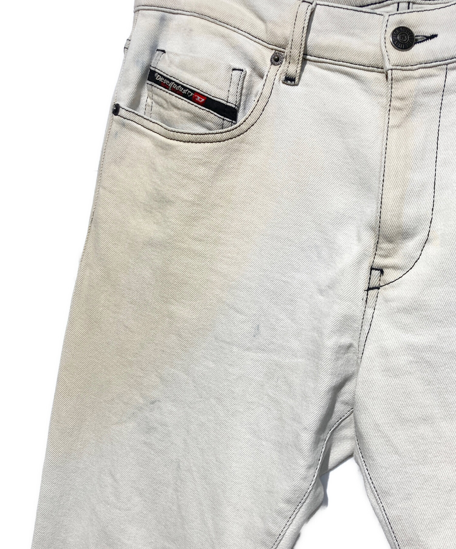 中古・古着通販】DIESEL (ディーゼル) デニムパンツ ホワイト サイズ
