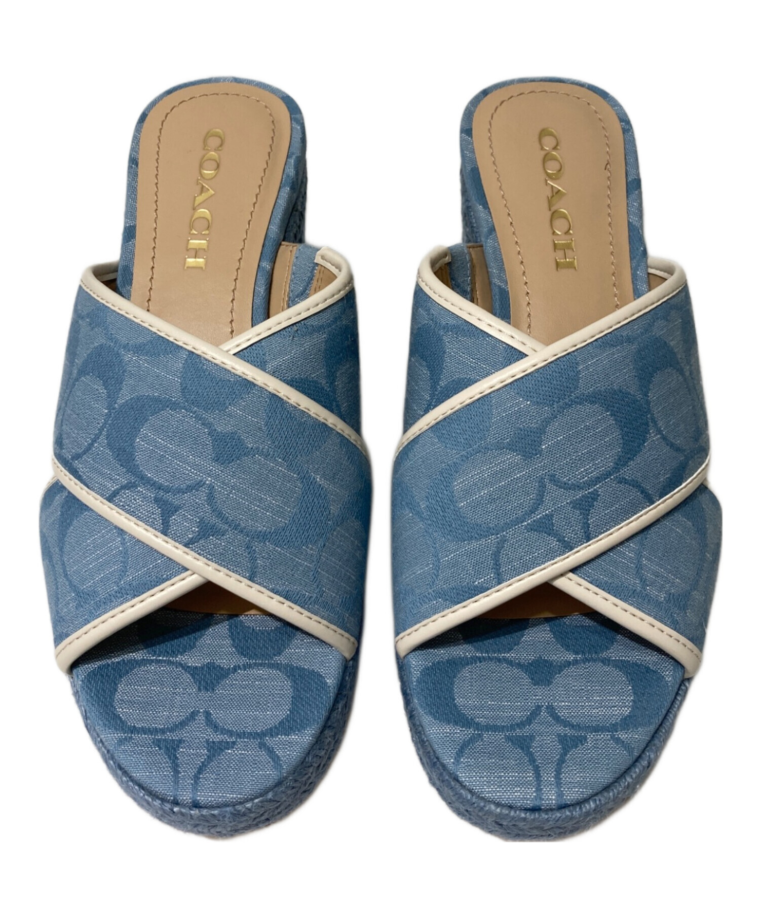 中古・古着通販】COACH (コーチ) スローン エスパドリーユ ブルー