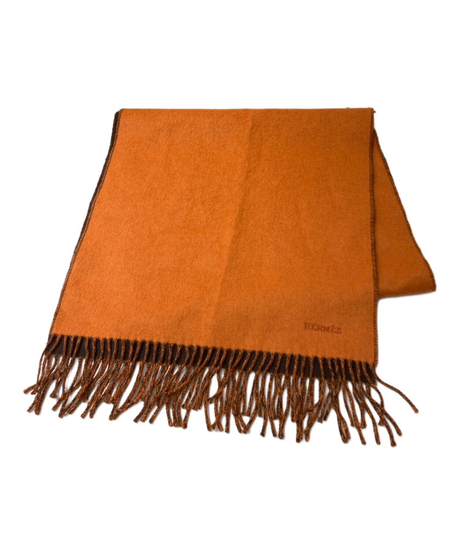 中古・古着通販】HERMES (エルメス) レクトヴェルソカシミヤマフラー