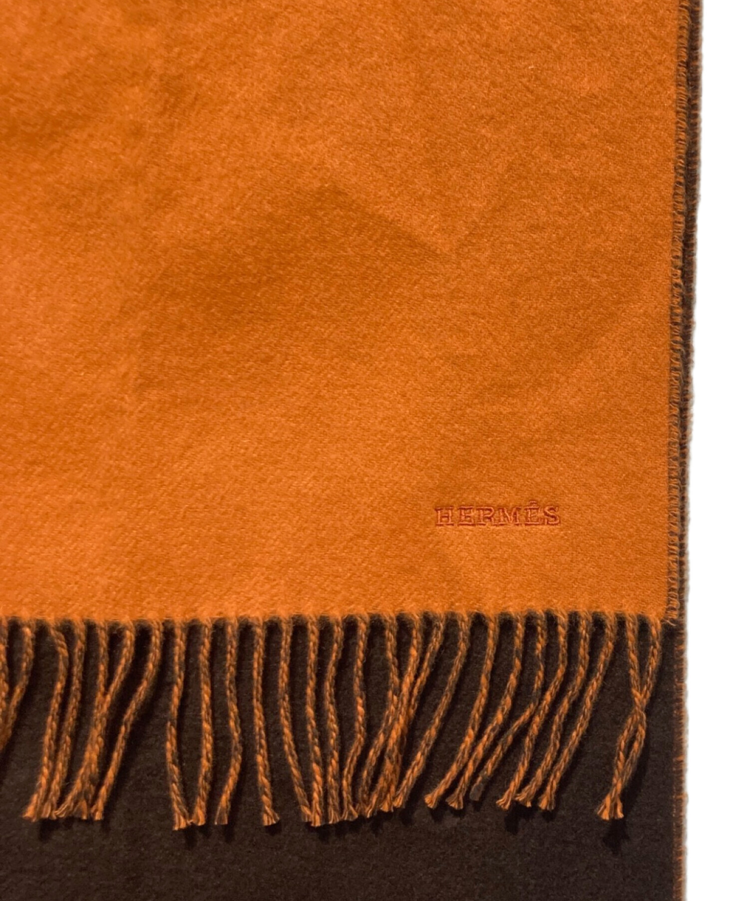 中古・古着通販】HERMES (エルメス) レクトヴェルソカシミヤマフラー