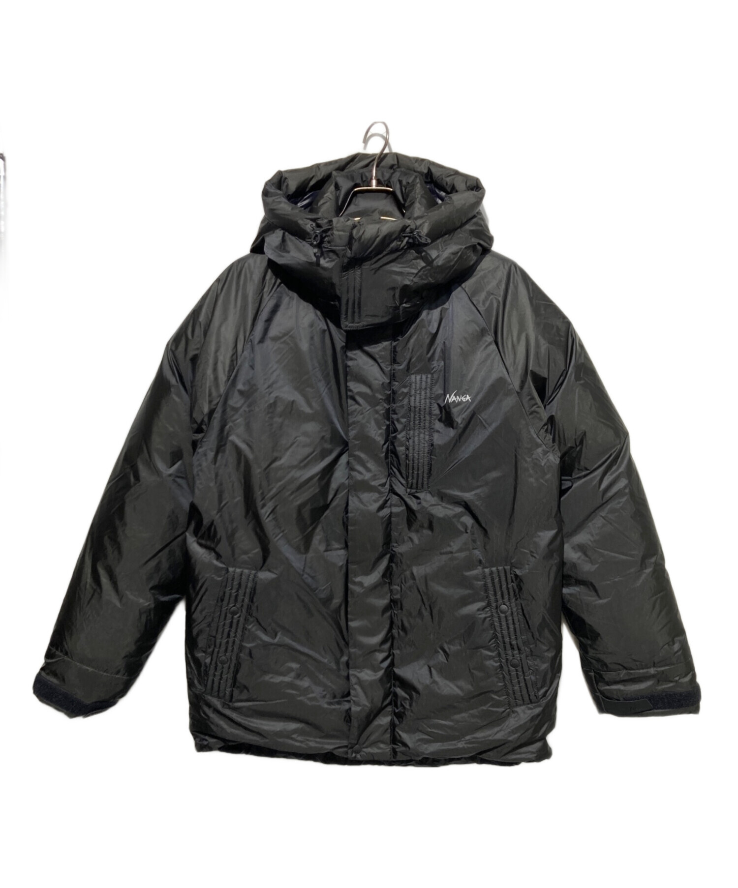 バイクジャケット 黒 インナーダウン、フード付き LL 未使用品 中古・古着通販】NANGA (ナンガ) AURORA LIGHT UTILITY DOWN JACKET